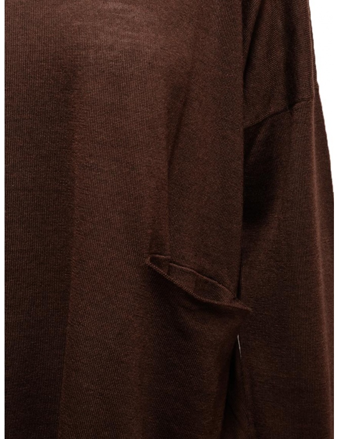 Rusty Roll Safe Boxy Knitted Crew Burgundy main image 1