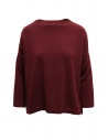 Ma'ry'ya boxy sweater in burgundy merino wool and cashmere buy online YHK010 10 BORDEAUX