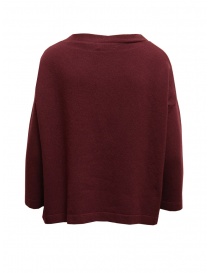 Ma'ry'ya boxy sweater in burgundy merino wool and cashmere buy online