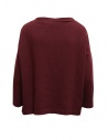 Ma'ry'ya boxy sweater in burgundy merino wool and cashmere shop online women s knitwear