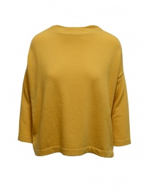 Ma'ry'ya maglia boxy in lana merino e cashmere gialla YHK010 9 YELLOW order online