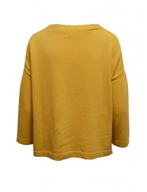 Ma'ry'ya maglia boxy in lana merino e cashmere gialla