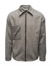 Selected Homme grey shirt with zipper 16085234 CLOUD DANCER