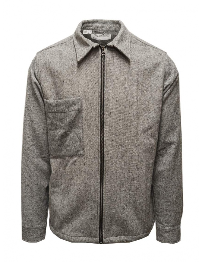 Selected Homme grey shirt with zipper 16085234 CLOUD DANCER