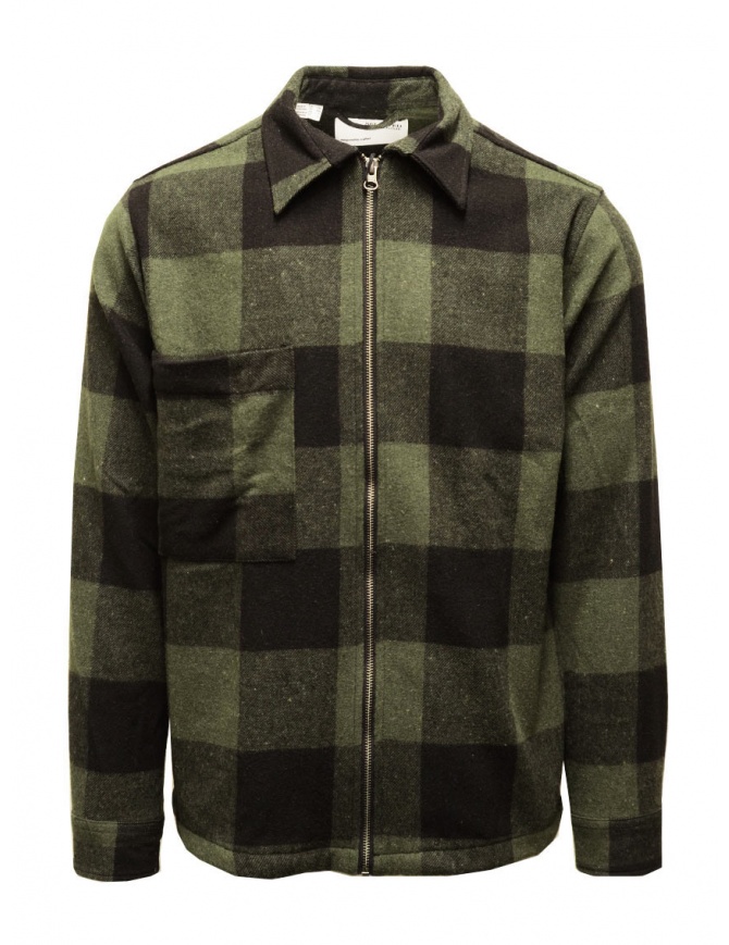 Selected Homme green and black checked shirt jacket 16085234 Dark Olive Checks Box mens jackets online shopping