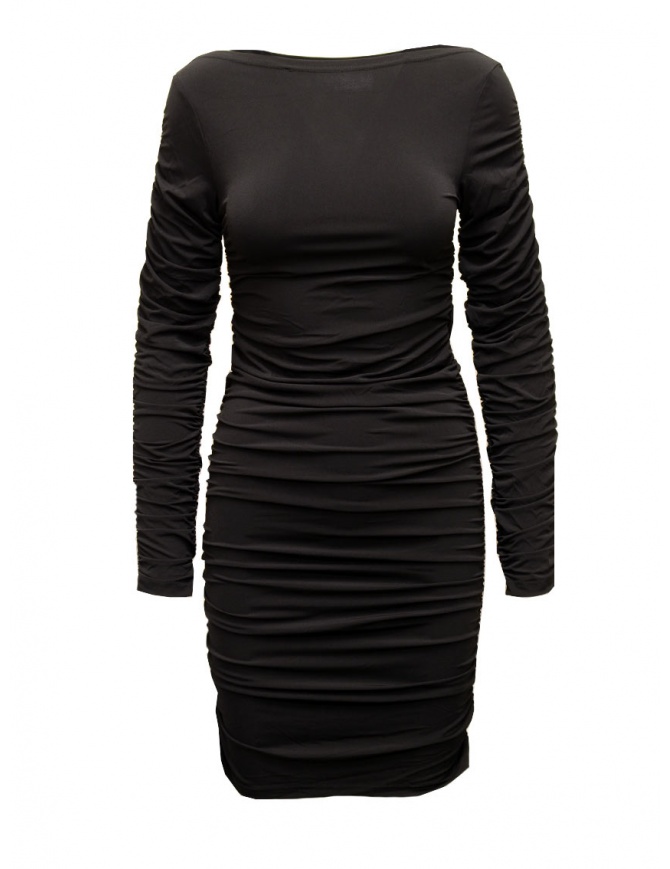 Selected Femme black gathered dress 16086308 BLACK womens dresses online shopping