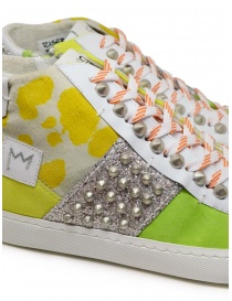 Leather Crown Dorona sneakers alte colorate con borchie calzature donna prezzo