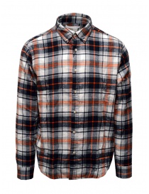 Selected Homme camicia di flanella a quadri blu e arancio 16085796 EGRET CHKS CHKS order online
