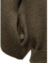 Ma'ry'ya brown merino wool cardigan with zip YHK055 7 TAUPE buy online