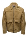 Selected Homme giacca in suede ocra con cerniera acquista online 16086882 COGNAC