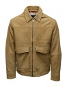 Selected Homme giacca in suede ocra con cerniera acquista online 16086882 COGNAC