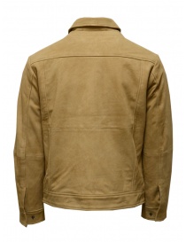 Selected Homme ochre suede jacket with zip