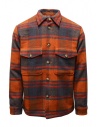 Selected Homme orange and blue checked wool shirt jacket buy online 16085159 BOMBAY BWN CHKRED/BLU
