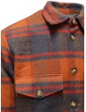 Selected Homme orange and blue checked wool shirt jacket 16085159 BOMBAY BWN CHKRED/BLU price