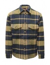 Selected Homme blue and beige checked wool shirt jacket buy online 16085159 TREKKING GREEN SAND/B