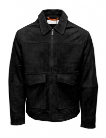 Mens jackets online: Selected Homme black suede jacket