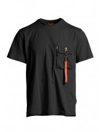 Mens t shirts online: Parajumpers Mojave black T-shirt with pocket