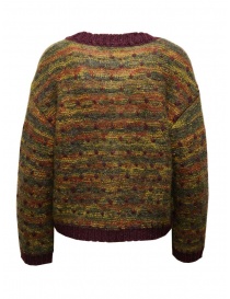 M.&Kyoko cardigan kaki e bordeaux melange