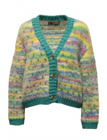 M.&Kyoko cardigan jacquard turchese, giallo, viola BBA01448WA WHITE order online