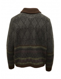 M.&Kyoko cardigan da donna in lana jacquard color carbone acquista online