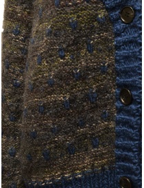 M.&Kyoko cardigan jacquard grigio e blu acquista online