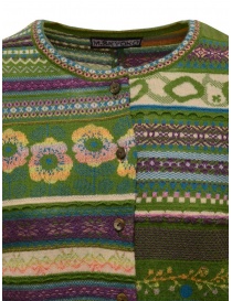 M.&Kyoko green cardigan with colorful flowers price
