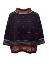 M.&Kyoko maglia pullover blu reversibile maniche a tre quarti acquista online BBA01402WA D-BLUE