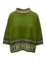 M.&Kyoko pullover verde reversibile con maniche a tre quarti acquista online BBA01402WA GREEN