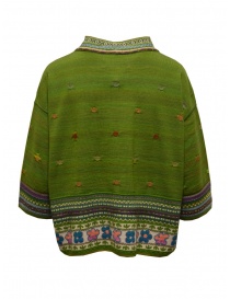 M.&Kyoko pullover verde reversibile con maniche a tre quarti prezzo