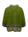 M.&Kyoko pullover verde reversibile con maniche a tre quarti BBA01402WA GREEN prezzo