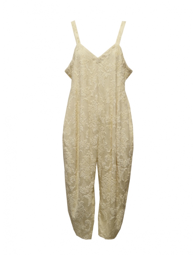 Miyao natural white floral jacquard balloon jumpsuit MXAO-01 NATURAL womens dresses online shopping