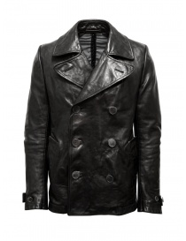 Carol Christian Poell black leather caban jacket LM/2698