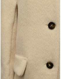 Maison Lener Constante midi coat in cream color womens coats price