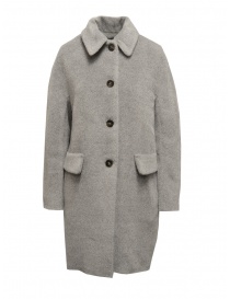 Maison Lener Constante light grey midi coat online