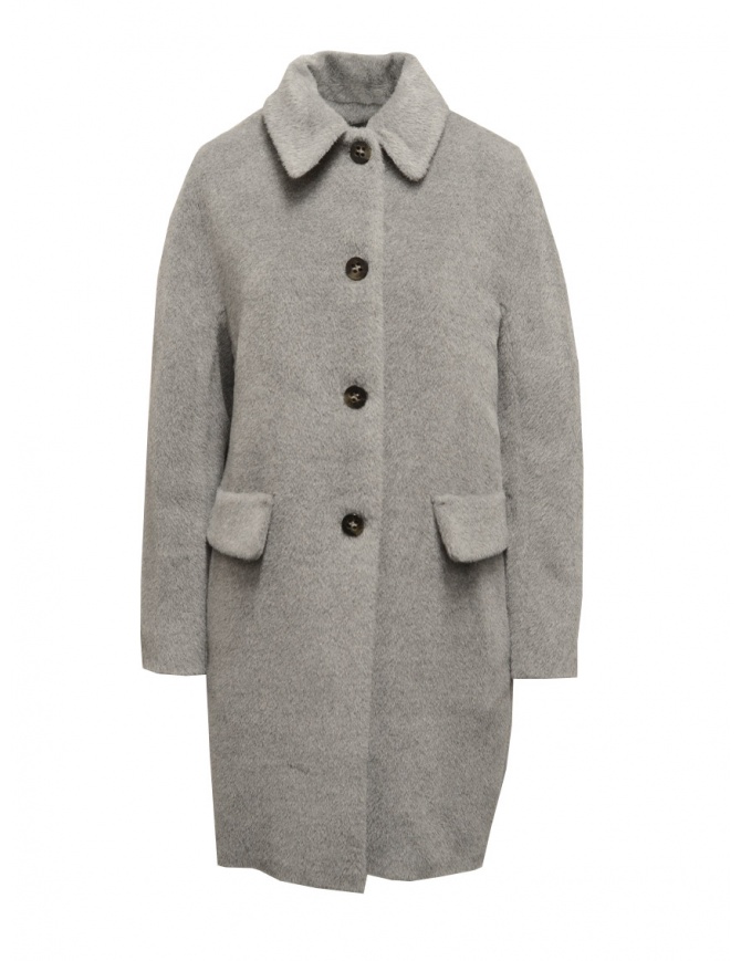 Maison Lener Constante light grey midi coat SB12AMLZEM25 LIGHT GREY CONSTA womens coats online shopping