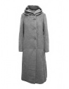 Maison Lener Temporel cappotto lungo con cappuccio grigio chiaro acquista online MY98AMLZEM25 LIGHT GREY TEMPOR
