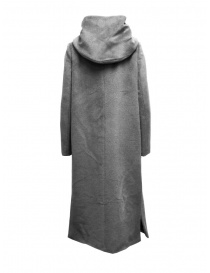 Maison Lener Temporel cappotto lungo con cappuccio grigio chiaro prezzo