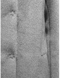 Maison Lener Temporel long hooded coat in light grey womens coats buy online