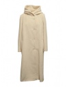 Maison Lener Temporel long hooded cream white coat buy online MY98AMLZEM20 CREAM TEMPOREL