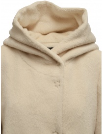 Maison Lener Temporel cappotto lungo bianco crema con cappuccio prezzo