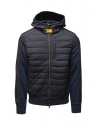 Parajumpers Gordon hooded jacket part padded part fleeced buy online PMHYBFP01 GORDON NAVY-EST.BLUE