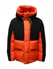 Parajumpers Ronin giacca piumino nero e arancione PMJCKFO01 RONIN BLACK-CARROT