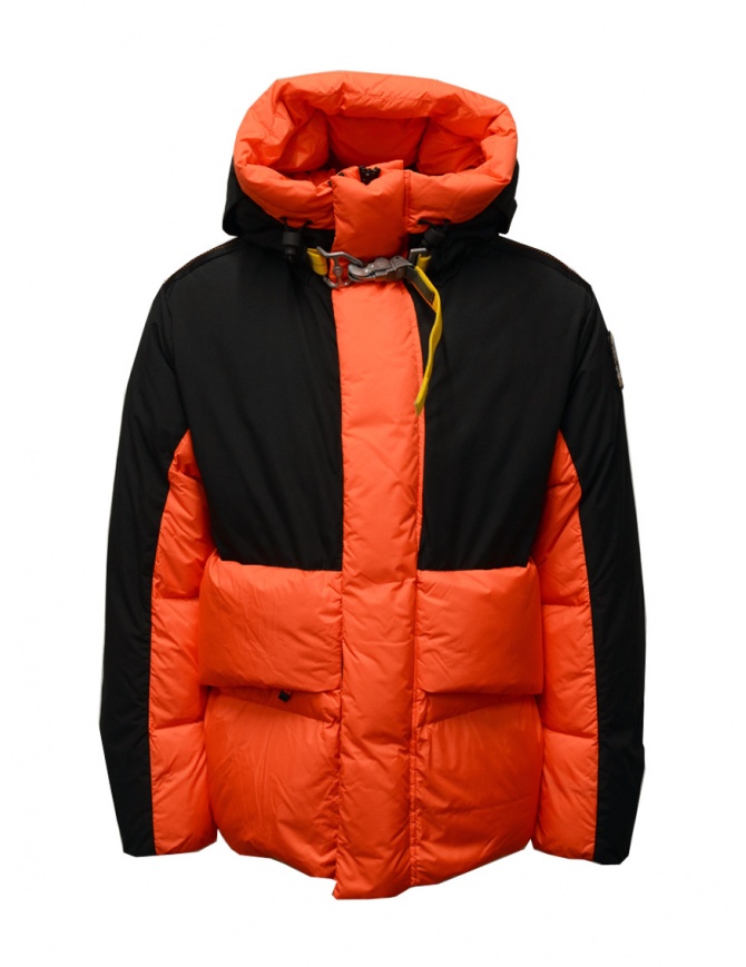 Parajumpers Ronin black and orange down jacket PMJCKFO01 RONIN BLACK-CARROT mens jackets online shopping