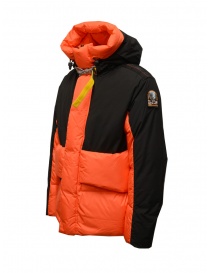 Parajumpers Ronin giacca piumino nero e arancione giubbini uomo prezzo