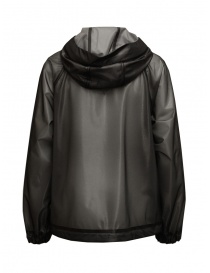 Monobi giacca a vento glossy semitrasparente nera acquista online