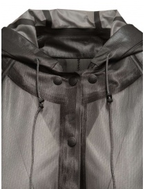 Monobi giacca a vento glossy semitrasparente nera prezzo