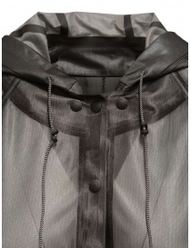 Monobi glossy semitransparent black windbreaker price
