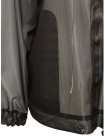 Monobi glossy semitransparent black windbreaker womens jackets buy online