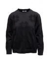 Monobi black lightweight pullover with 3D flowers buy online 11659509 F 5099 BLACK RAVEN