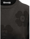 Monobi pullover leggero nero con fiori in 3Dshop online maglieria donna